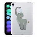 Полупрозрачный дизайнерский пластиковый чехол для Ipad Mini (2021) Прозрачные слоны