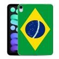 Дизайнерский силиконовый с усиленными углами чехол для Ipad Mini (2021) Флаг Бразилии