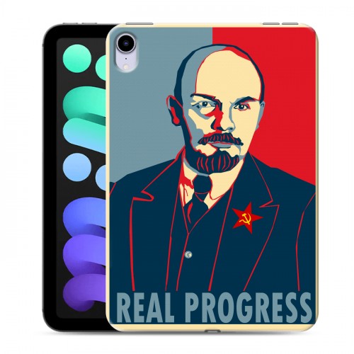 Дизайнерский силиконовый с усиленными углами чехол для Ipad Mini (2021) Владимир Ленин