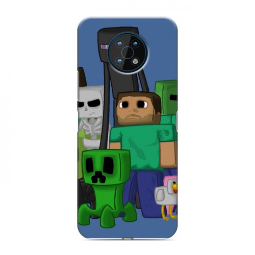 Дизайнерский пластиковый чехол для Nokia G50 Minecraft