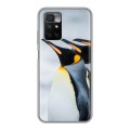 Дизайнерский силиконовый чехол для Xiaomi Redmi 10 Пингвины