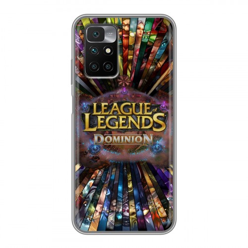 Дизайнерский силиконовый чехол для Xiaomi Redmi 10 League of Legends