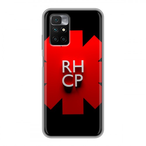 Дизайнерский силиконовый чехол для Xiaomi Redmi 10 Red Hot Chili Peppers
