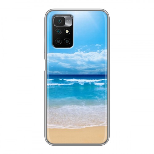 Дизайнерский силиконовый чехол для Xiaomi Redmi 10 пляж