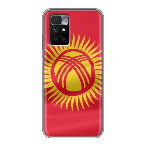 Дизайнерский силиконовый чехол для Xiaomi Redmi 10 флаг Киргизии
