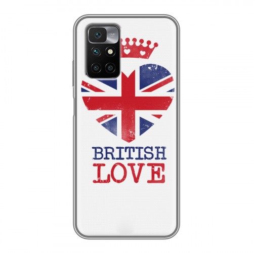 Дизайнерский силиконовый чехол для Xiaomi Redmi 10 British love