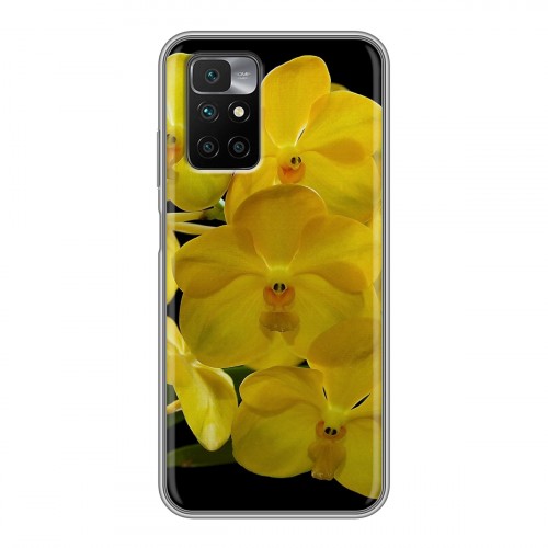 Дизайнерский силиконовый чехол для Xiaomi Redmi 10 Орхидеи