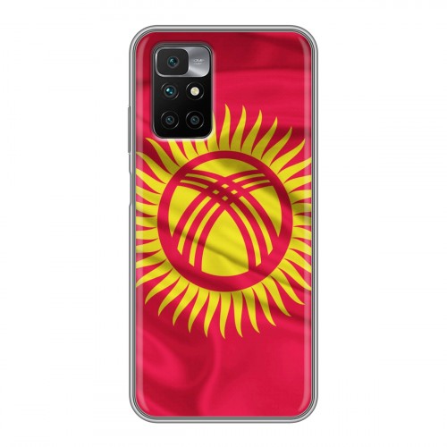 Дизайнерский силиконовый чехол для Xiaomi Redmi 10 Флаг Киргизии