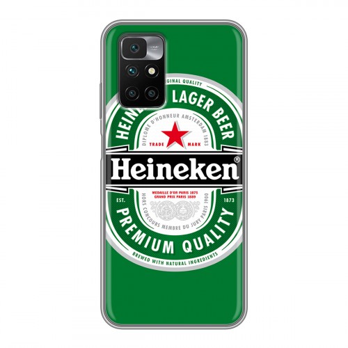 Дизайнерский силиконовый чехол для Xiaomi Redmi 10 Heineken