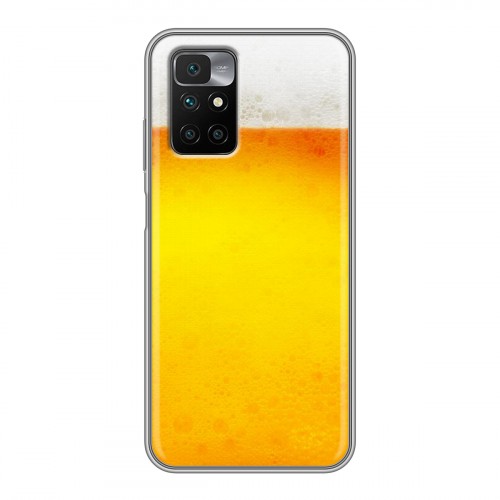 Дизайнерский силиконовый чехол для Xiaomi Redmi 10 Пузырьки пива