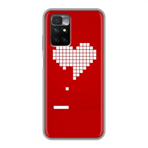 Дизайнерский силиконовый с усиленными углами чехол для Xiaomi Redmi 10 День Святого Валентина