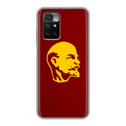 Дизайнерский силиконовый чехол для Xiaomi Redmi 10 Владимир Ленин