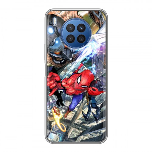 Дизайнерский силиконовый чехол для Huawei Nova 8i Человек - паук