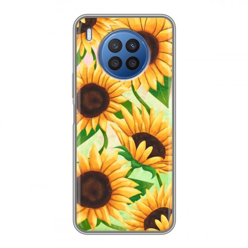 Дизайнерский силиконовый чехол для Huawei Nova 8i Романтик цветы