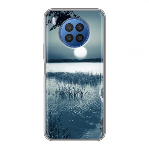 Дизайнерский пластиковый чехол для Huawei Nova 8i Луна