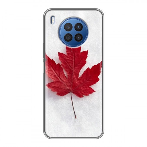 Дизайнерский силиконовый с усиленными углами чехол для Huawei Nova 8i Флаг Канады