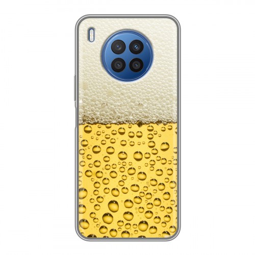 Дизайнерский силиконовый чехол для Huawei Nova 8i Пузырьки пива