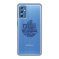 Полупрозрачный дизайнерский пластиковый чехол для Samsung Galaxy M52 5G Прозрачные париж