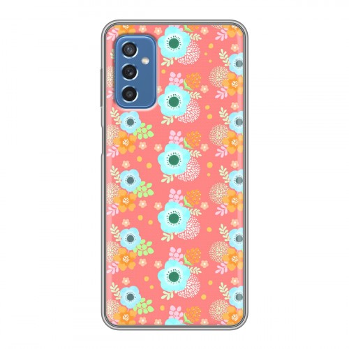 Дизайнерский силиконовый чехол для Samsung Galaxy M52 5G Причудливые цветы