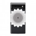 Полупрозрачный дизайнерский силиконовый с усиленными углами чехол для Google Pixel 6 Прозрачные мандалы