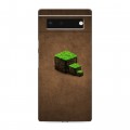 Дизайнерский пластиковый чехол для Google Pixel 6 Minecraft
