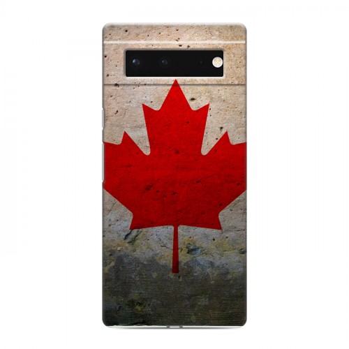Дизайнерский пластиковый чехол для Google Pixel 6 Флаг Канады