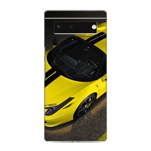 Дизайнерский силиконовый с усиленными углами чехол для Google Pixel 6 Ferrari