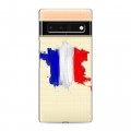 Полупрозрачный дизайнерский силиконовый чехол для Google Pixel 6 Pro Флаг Франции