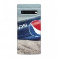 Дизайнерский силиконовый чехол для Google Pixel 6 Pro Pepsi