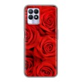 Дизайнерский силиконовый чехол для Realme 8i Розы