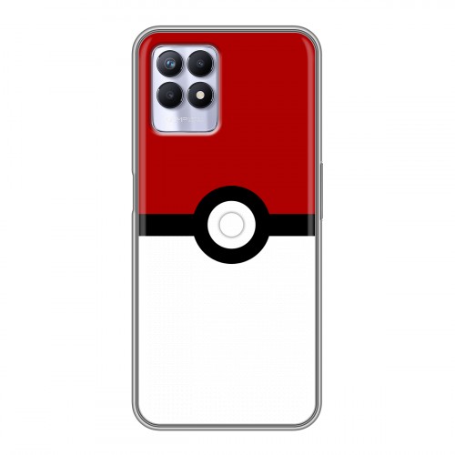Дизайнерский силиконовый чехол для Realme 8i Pokemon Go