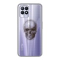 Полупрозрачный дизайнерский силиконовый чехол для Realme 8i прозрачные череп