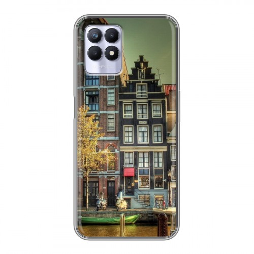 Дизайнерский силиконовый чехол для Realme 8i амстердам