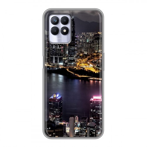 Дизайнерский силиконовый чехол для Realme 8i Гонконг