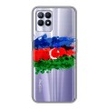 Полупрозрачный дизайнерский пластиковый чехол для Realme 8i Флаг Азербайджана