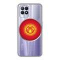 Полупрозрачный дизайнерский пластиковый чехол для Realme 8i флаг Киргизии