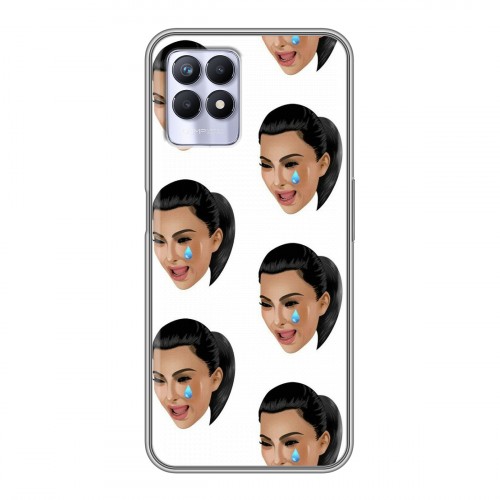 Дизайнерский силиконовый чехол для Realme 8i Ким Кардашьян