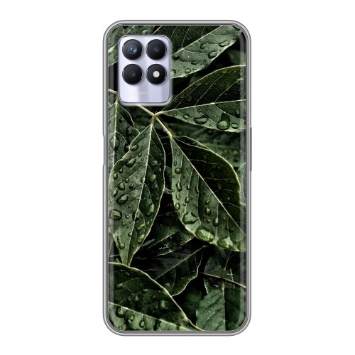 Дизайнерский силиконовый чехол для Realme 8i Нуарные листья