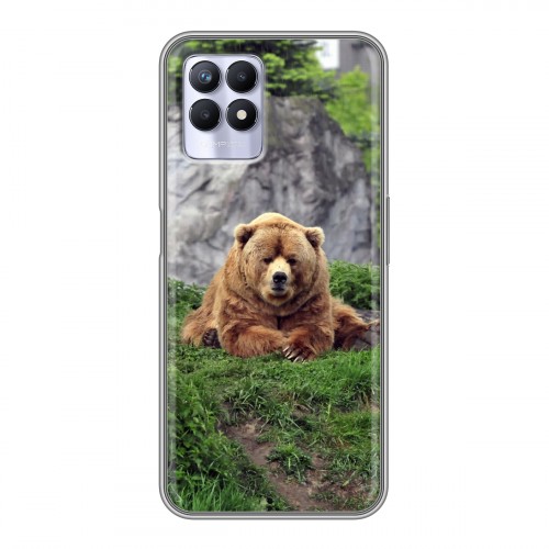 Дизайнерский силиконовый чехол для Realme 8i Медведи