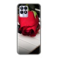 Дизайнерский силиконовый чехол для Realme 8i Розы