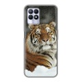Дизайнерский силиконовый чехол для Realme 8i Тигры