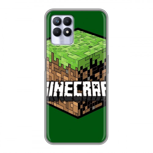 Дизайнерский силиконовый чехол для Realme 8i Minecraft