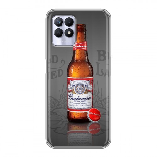 Дизайнерский силиконовый чехол для Realme 8i Budweiser