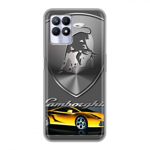 Дизайнерский силиконовый чехол для Realme 8i Lamborghini