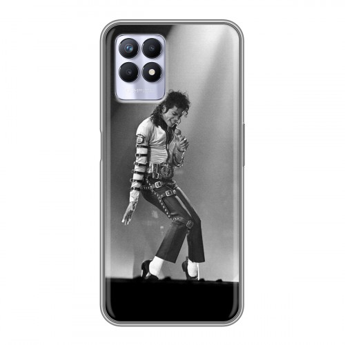 Дизайнерский силиконовый чехол для Realme 8i Майкл Джексон