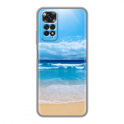 Дизайнерский силиконовый чехол для Xiaomi Redmi Note 11 пляж