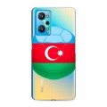 Полупрозрачный дизайнерский силиконовый чехол для Realme GT Neo 2 Флаг Азербайджана