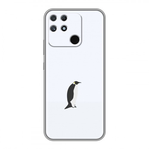 Дизайнерский пластиковый чехол для Realme Narzo 50A Пингвины