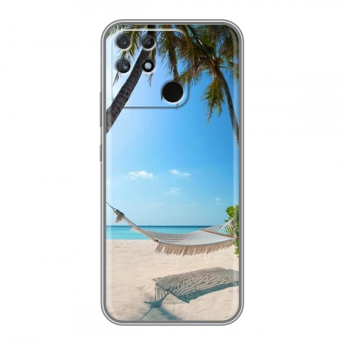Дизайнерский силиконовый чехол для Realme Narzo 50A пляж