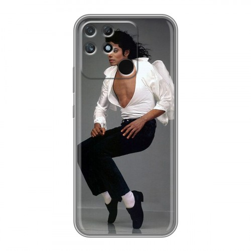 Дизайнерский силиконовый чехол для Realme Narzo 50A Майкл Джексон